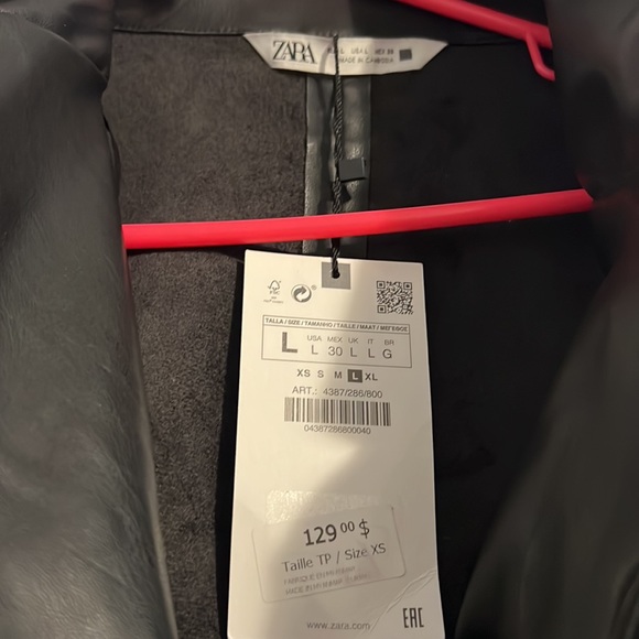 Zara Faux Leather Blazer dress - Picture 2 of 4